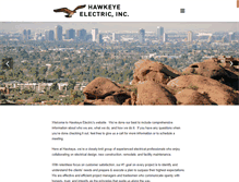 Tablet Screenshot of hawkeyeelectric.com